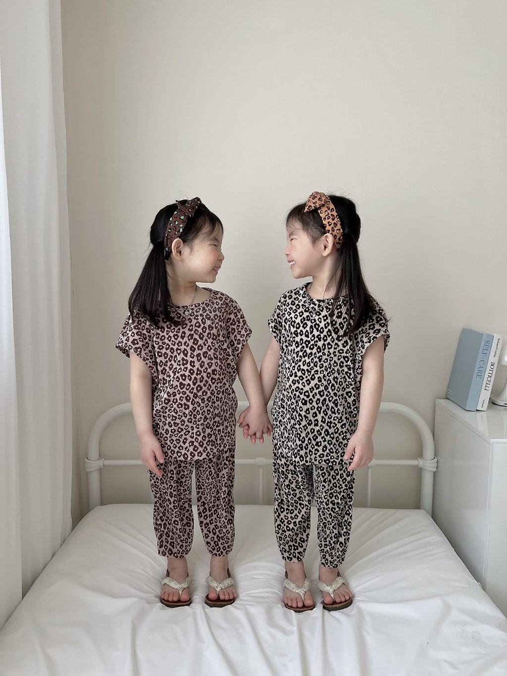 正韓夏MORAN 兩色豹紋套裝