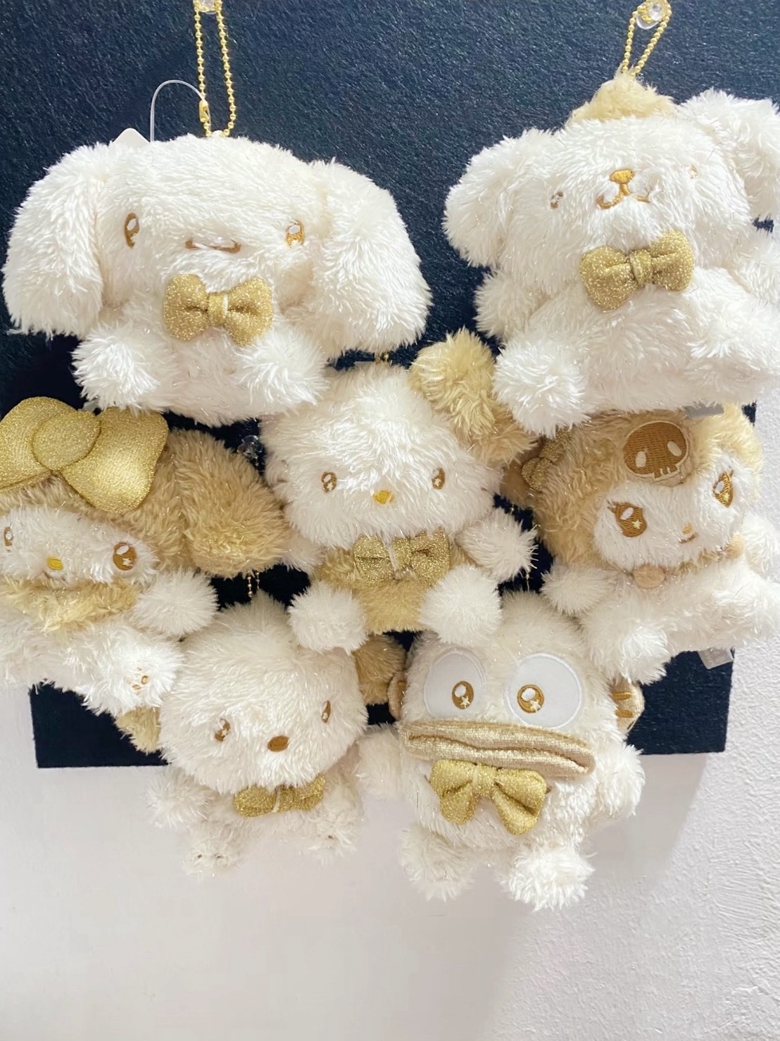 韓國限定 金色亮粉 三麗鷗 吊飾