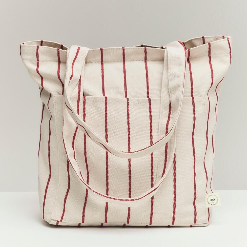 Outdoor Market 條紋托特包