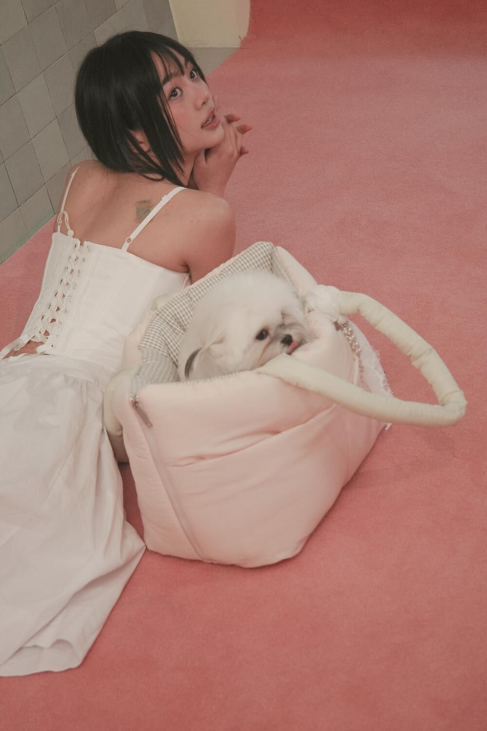 Aperty 扇貝翻玩提袋＿Green & Pink