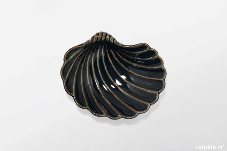 STUDIO M' - Nacre 珠母貝殼碗 / 濃藍