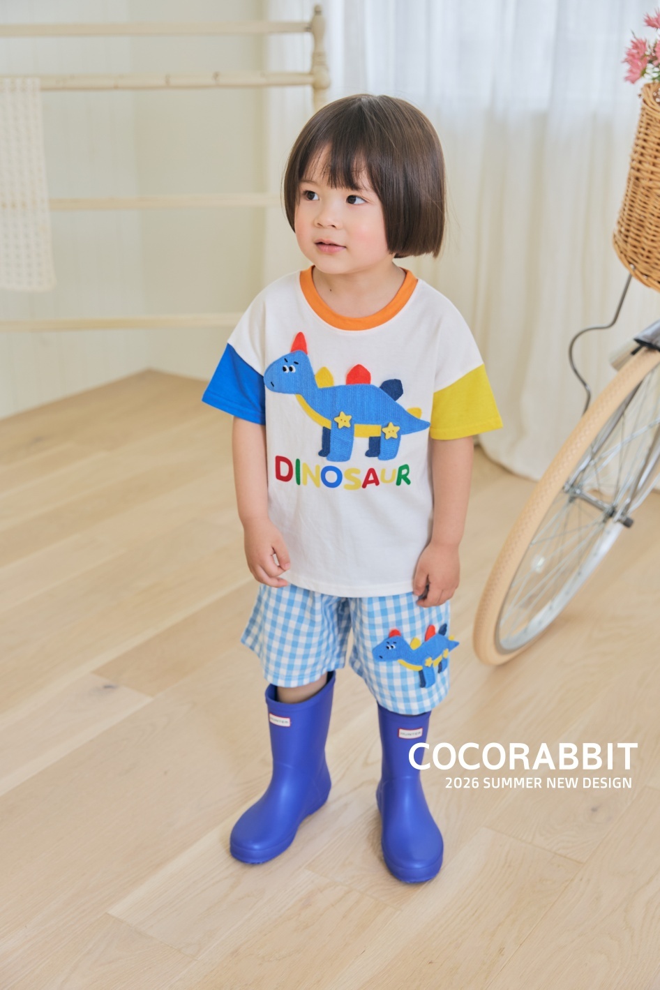 韓國🇰🇷COCORABBIT 星星鈕扣恐龍套裝(S-2XL)