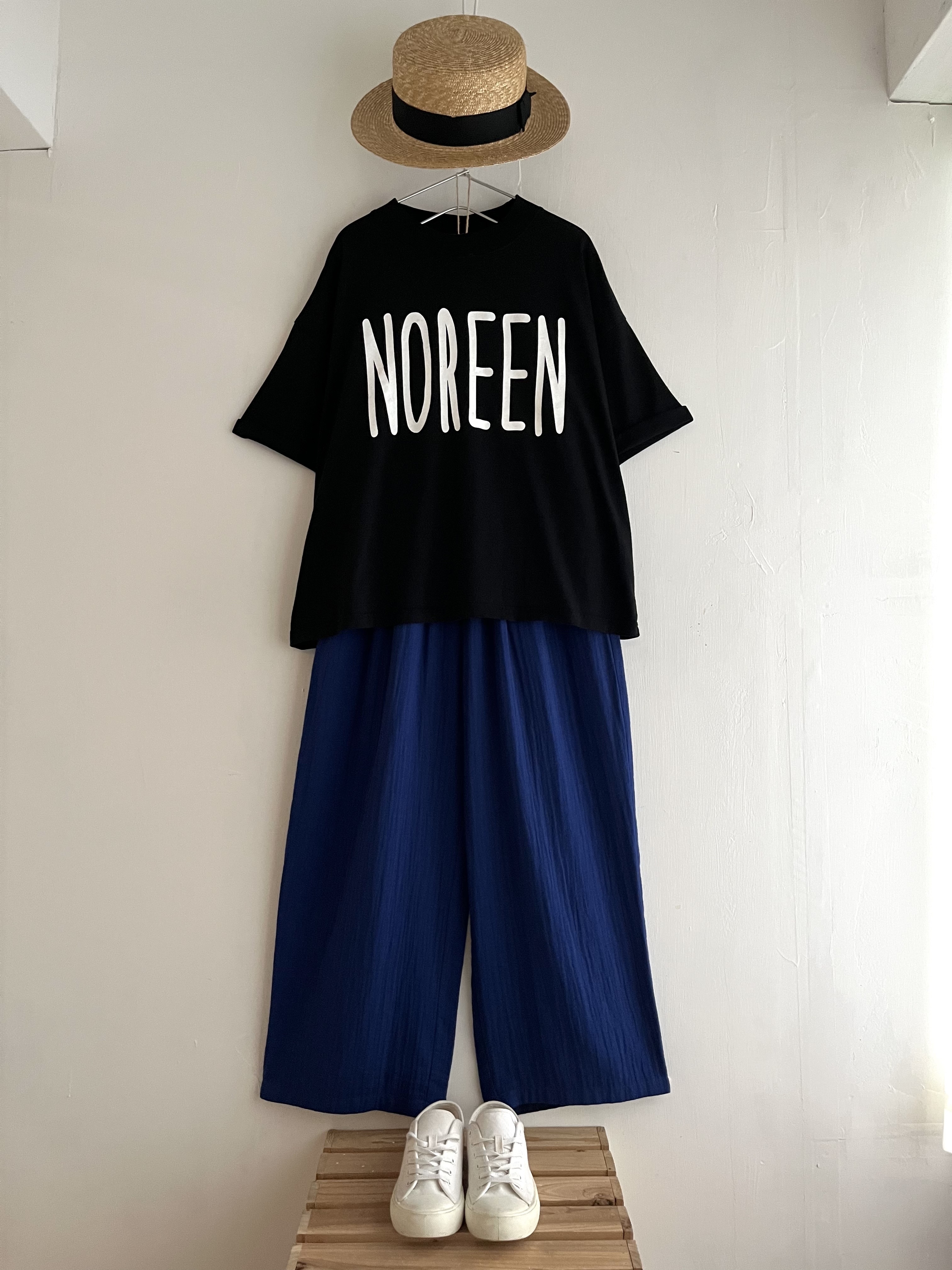 日本製SETTEN黑色字母tee