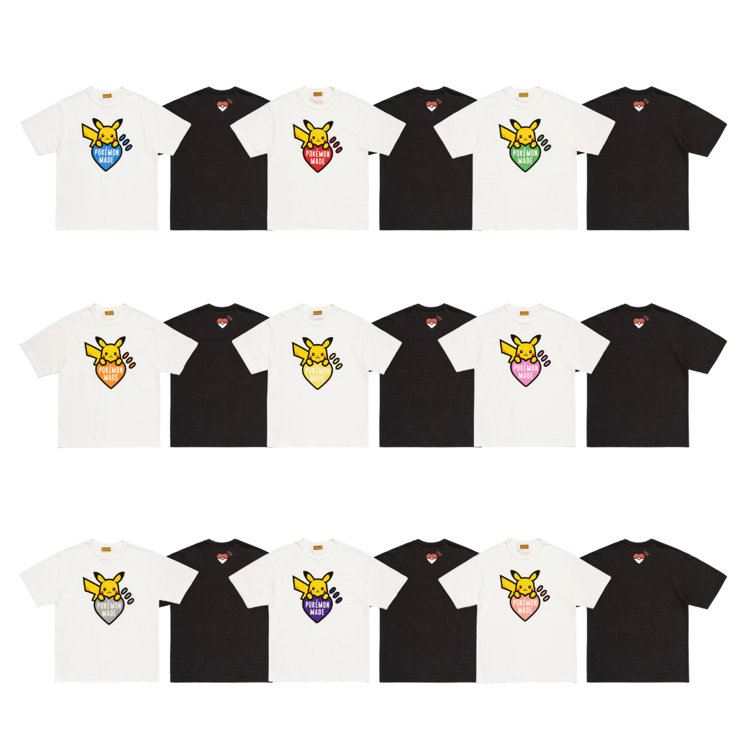 #現貨供應 🇯🇵日本 Human Made × 寶可夢 皮卡丘 短袖 兩色