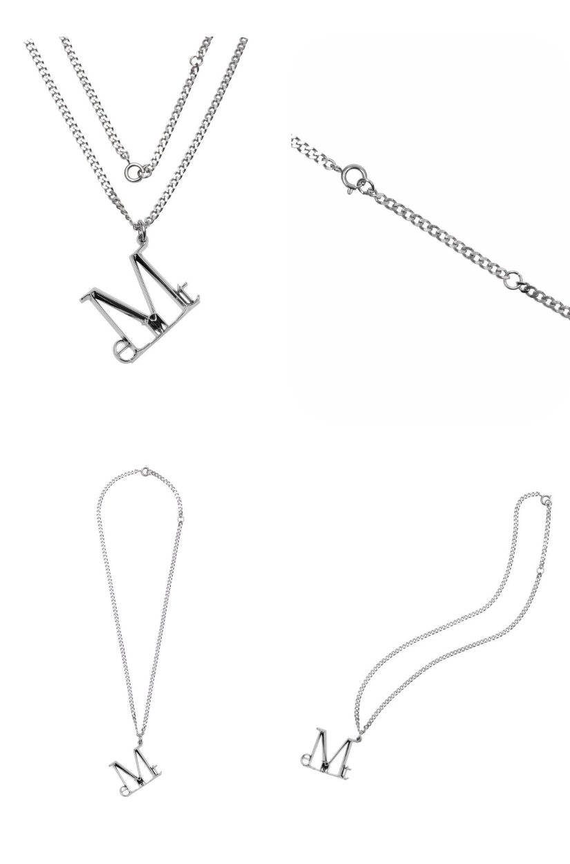 【 4/19收單 】MUCENT LUMET 個性金屬Logo項鍊 韓國