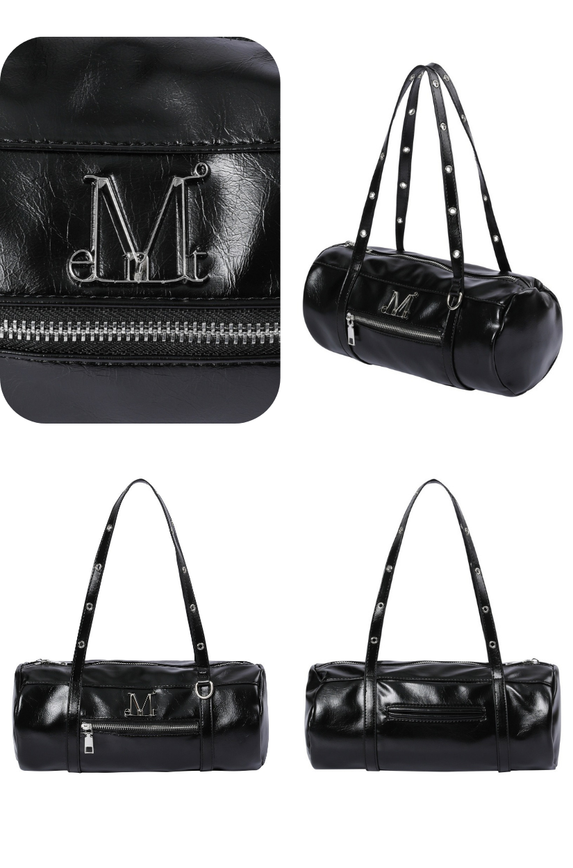 【 4/19收單 】MUCENT NOX 金屬 Logo 鉚釘背帶中性肩背包 韓國