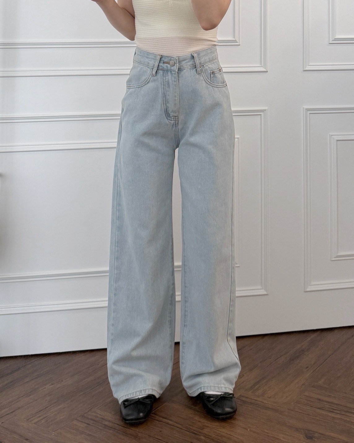 法朵Fado Shop｜增加新色🩵素面單釦拉鍊直筒牛仔褲 2544005 六色 S-XL