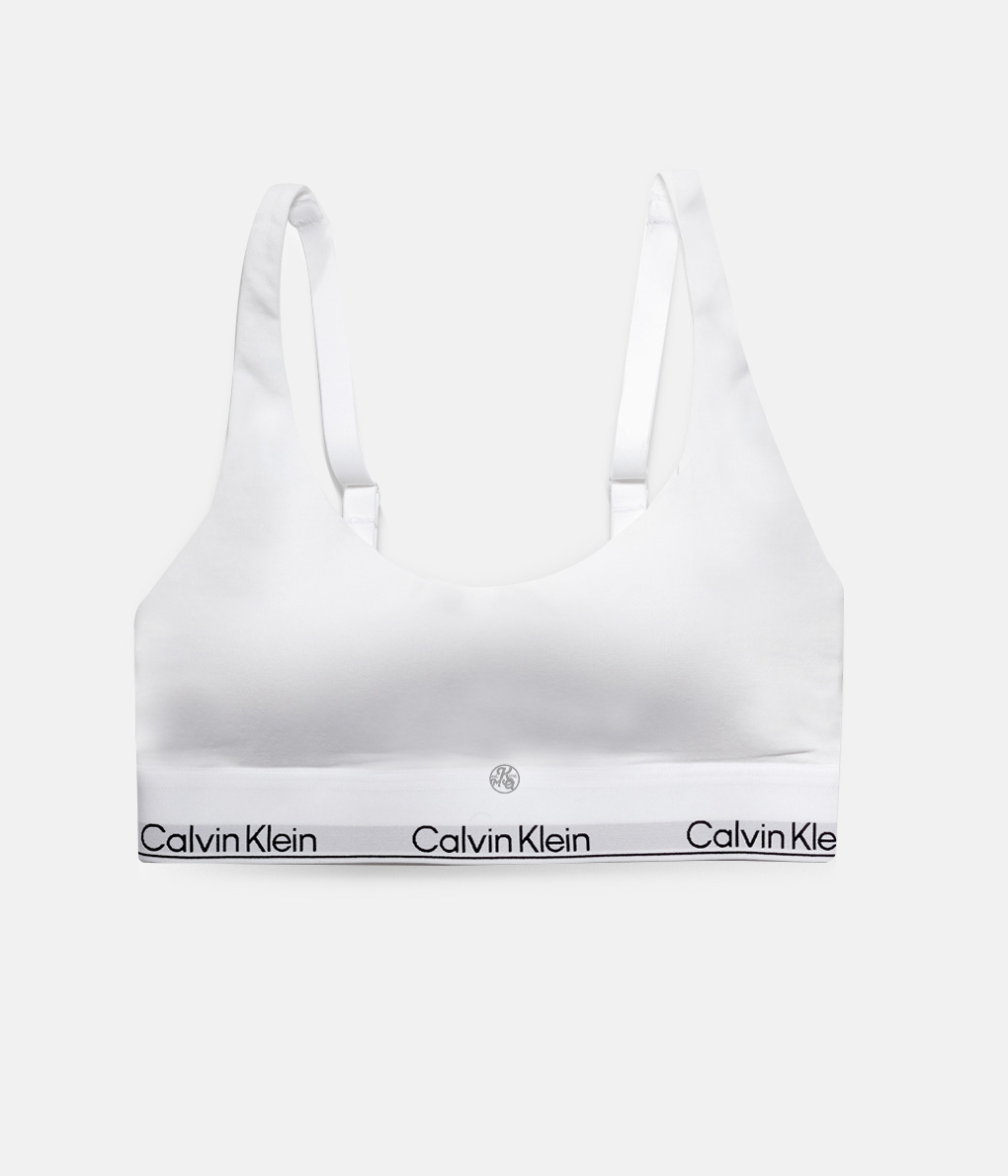 Calvin Klein Icon Cotton 白色輕薄襯墊無鋼圈內衣 (QF7586E/QF8503)