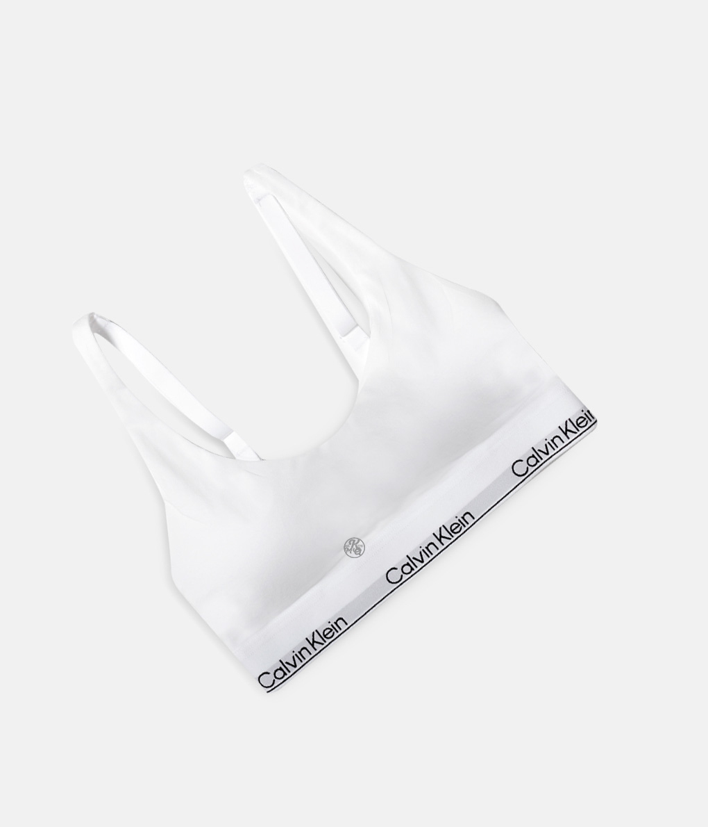 Calvin Klein Icon Cotton 白色輕薄襯墊無鋼圈內衣 (QF7586E/QF8503)