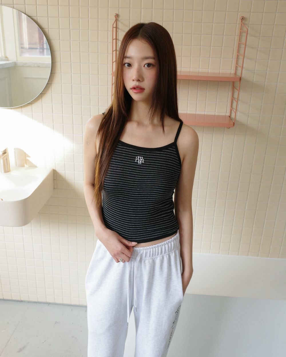 MUAHMUAH 條紋撞色無袖背心 MUT26010