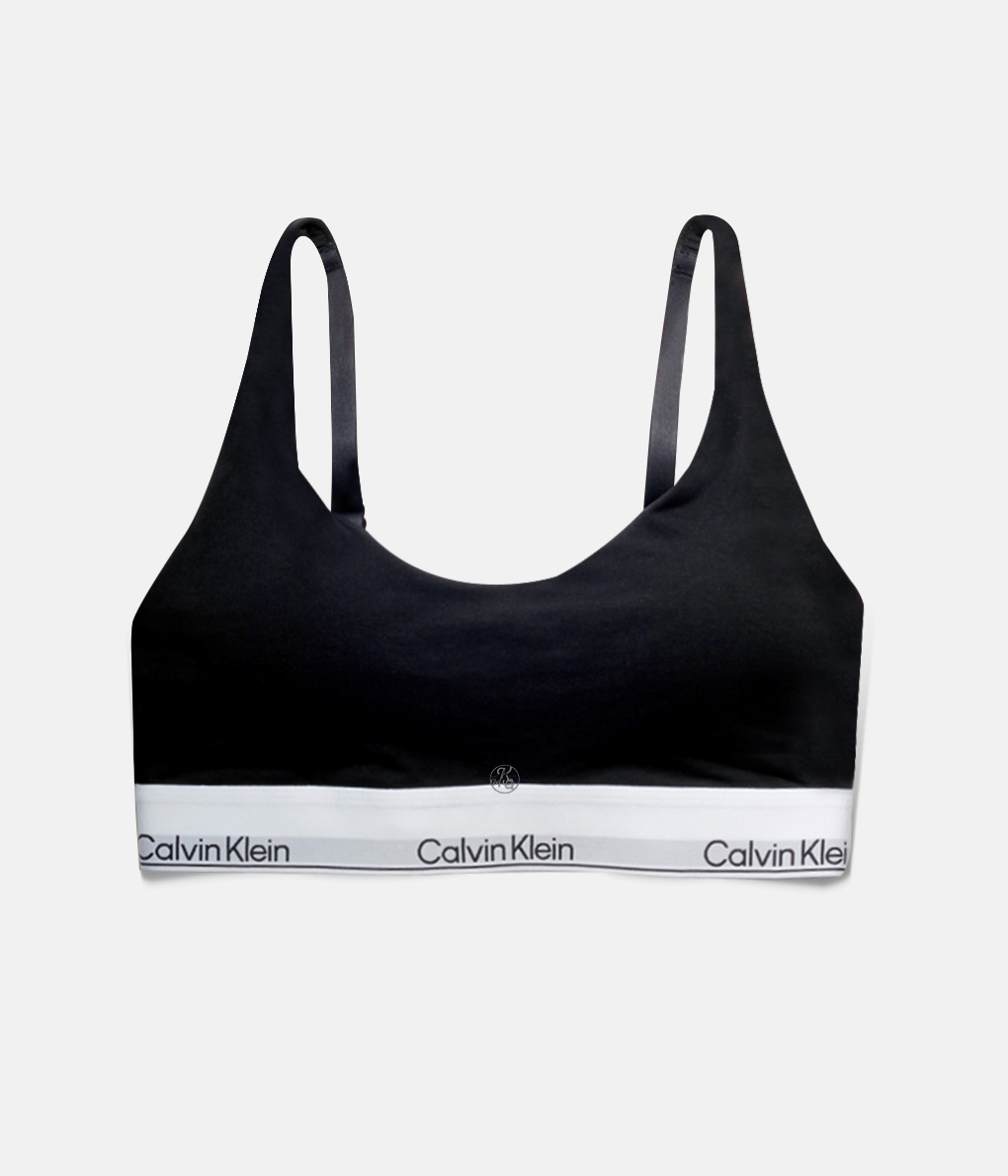 Calvin Klein Icon Cotton 黑色輕薄襯墊無鋼圈內衣 (QF7586E/QF8503)
