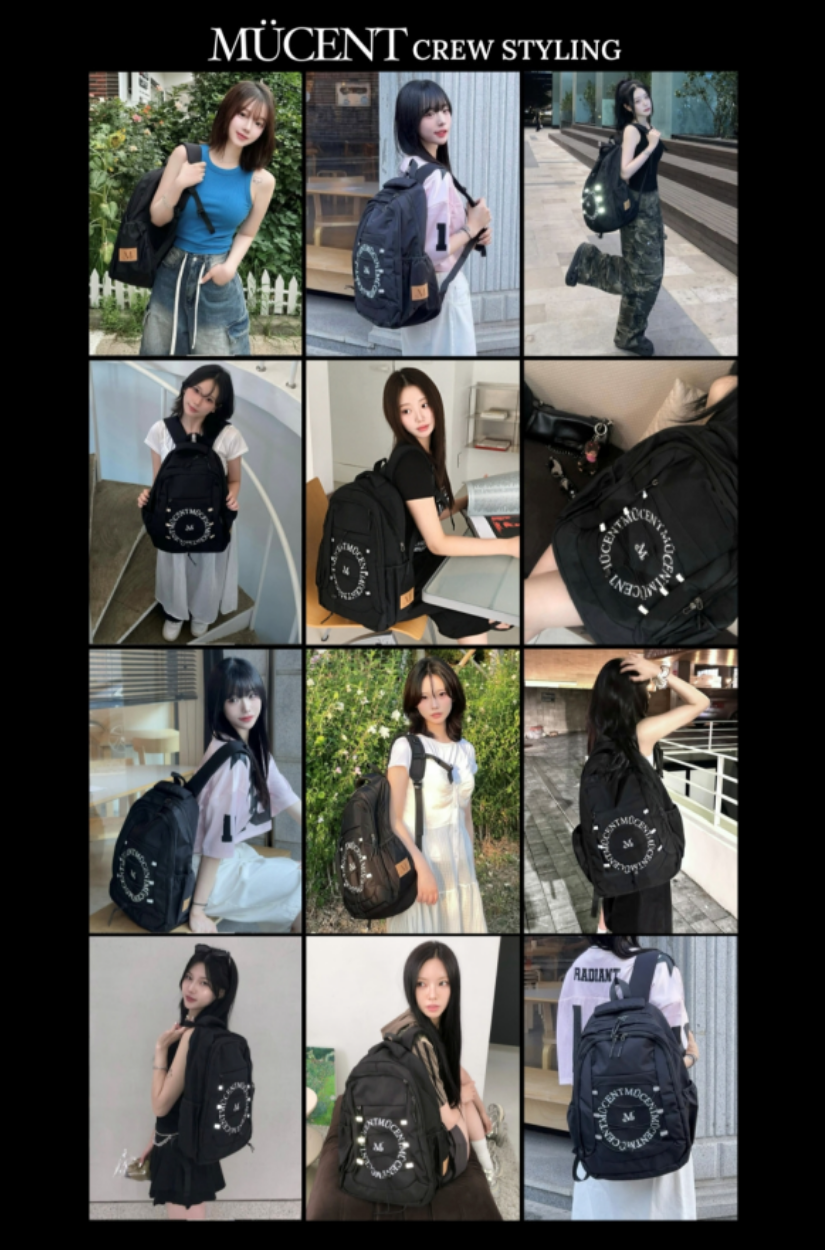 【 4/19收單 】MUCENT TRAVIN 圓弧 LOGO 後背包 韓國