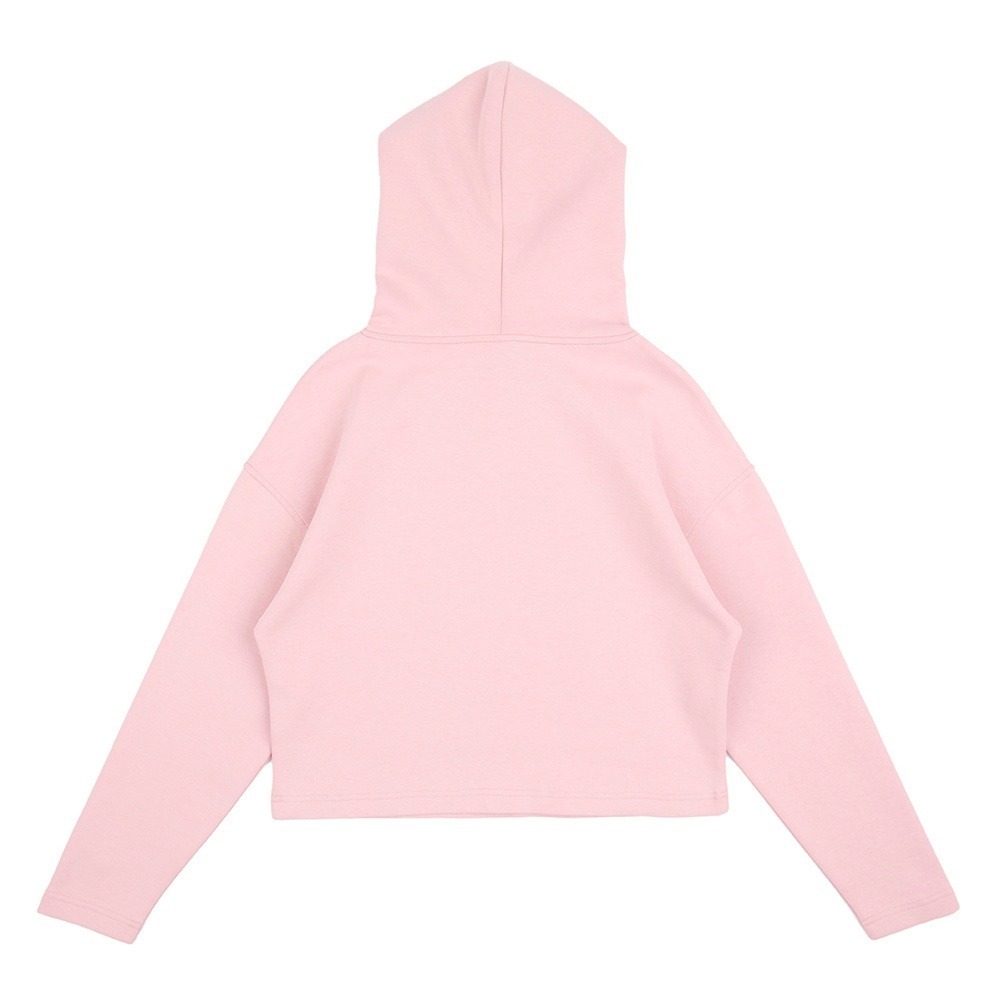 【Kangol】女款短版帽T｜短版修身 舒適親膚-粉色