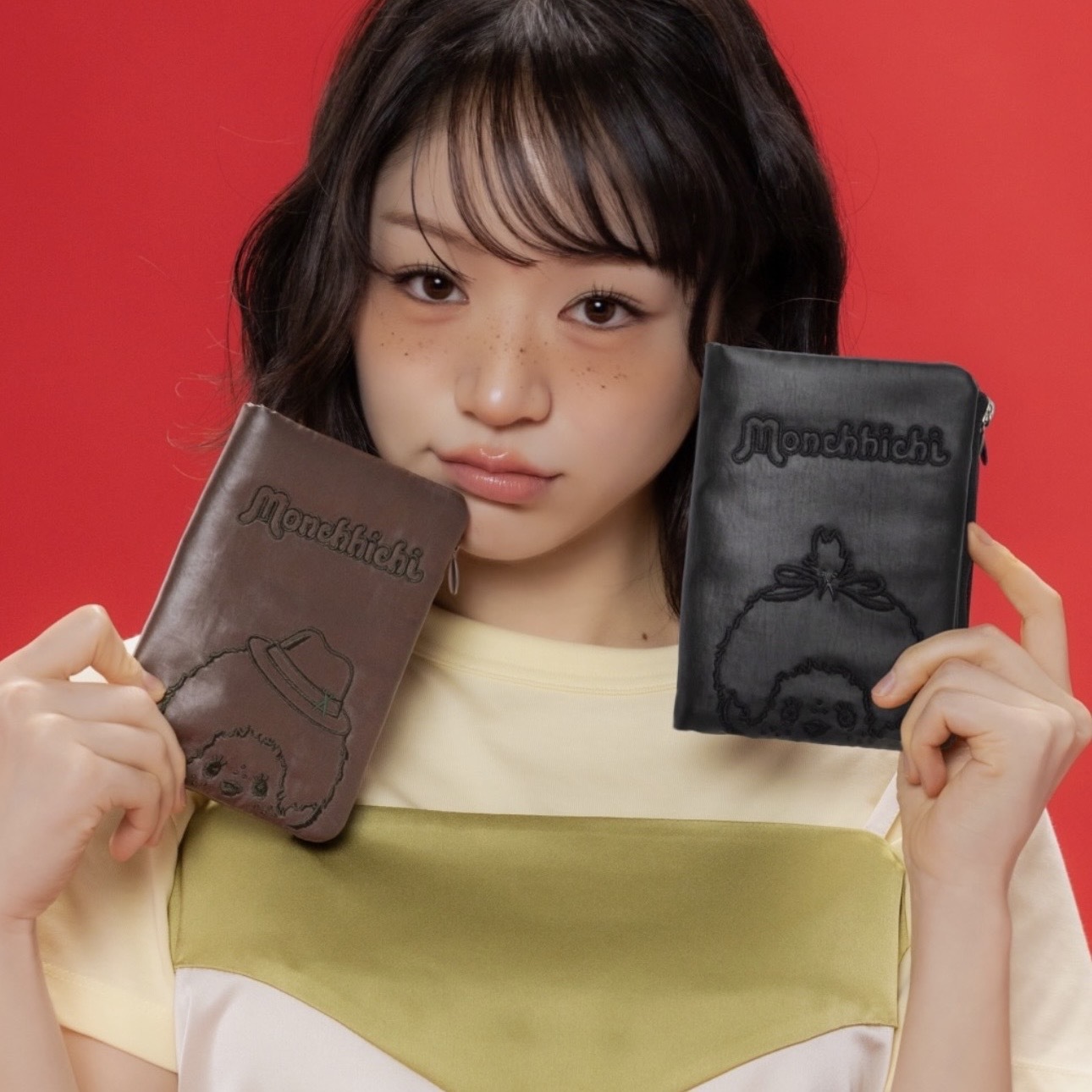 JOSEPH AND STACEY x MONCHHICHI 旅行收納包 護照 機票 零錢 兩色