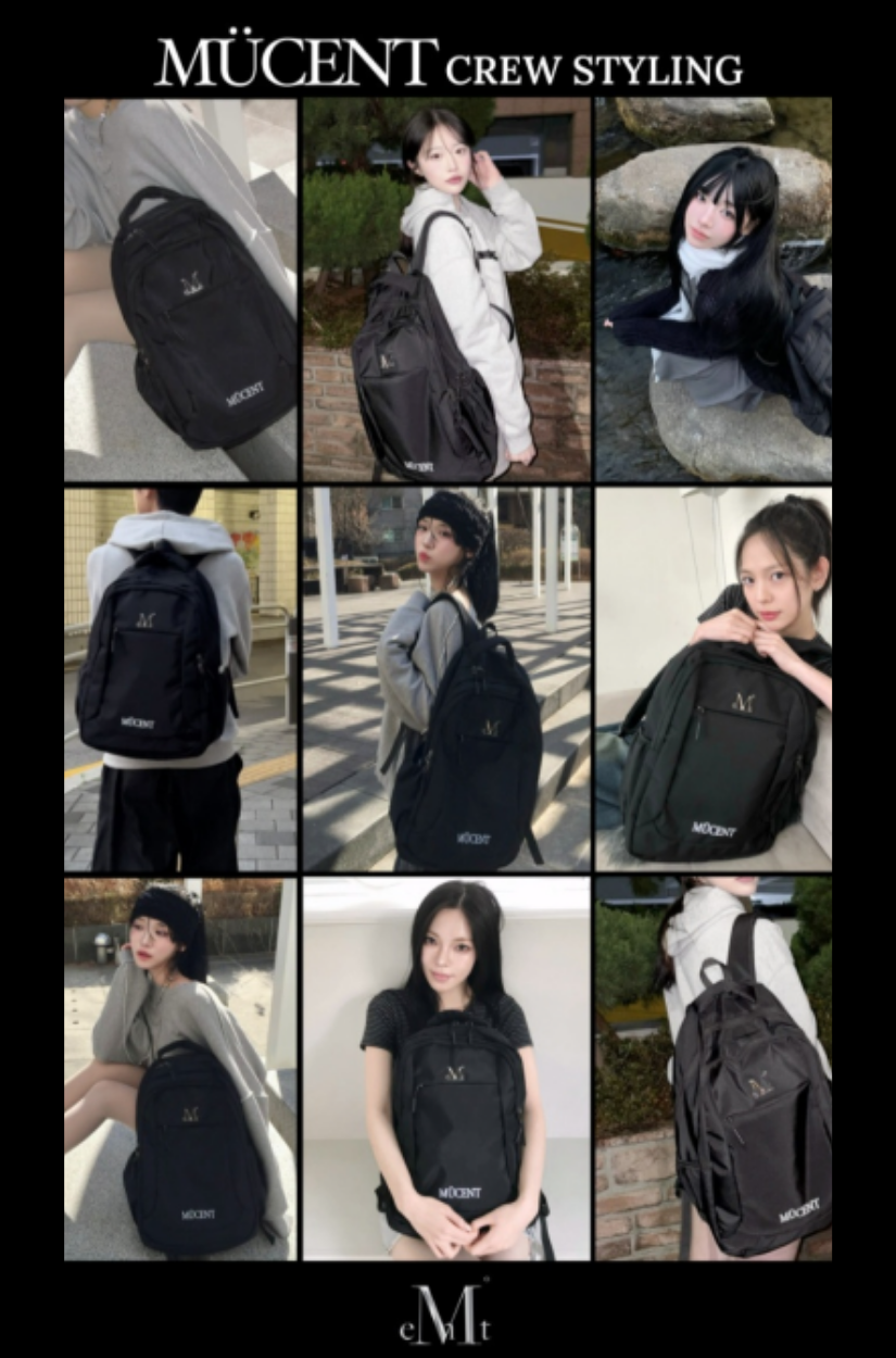 【 4/19收單 】MUCENT MIKEY 金屬 LOGO 中性後背包 韓國