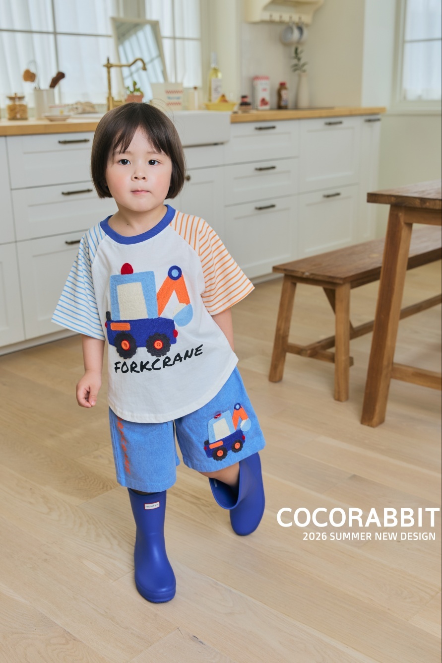 韓國🇰🇷COCORABBIT 工程車貼布套裝(S-2XL)
