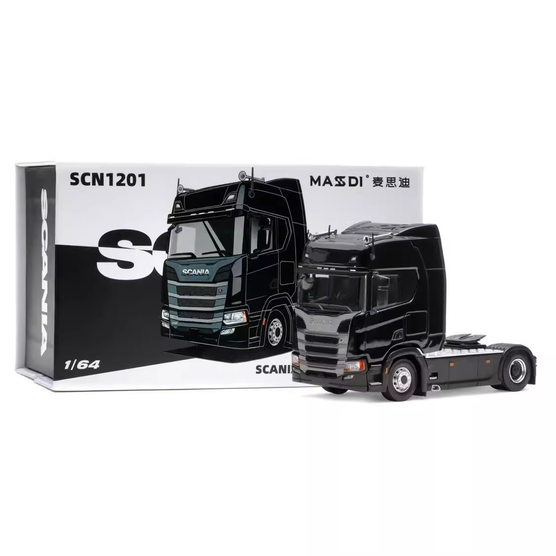 1/64 Massdi Scania R500 Black (SCN1201)