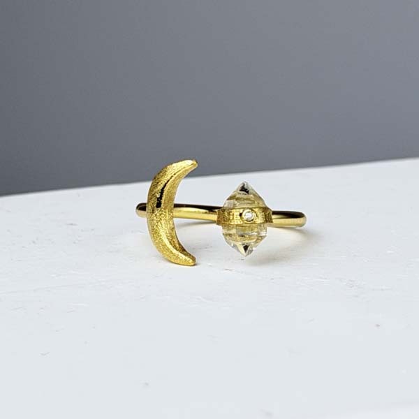 紐約赫基蒙閃靈鑽戒指