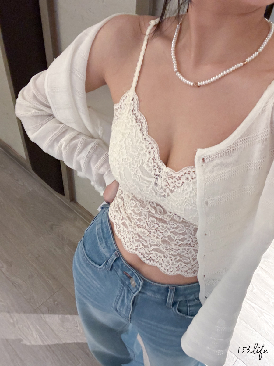 A11性感歐美風蕾絲細肩帶背心(2色)