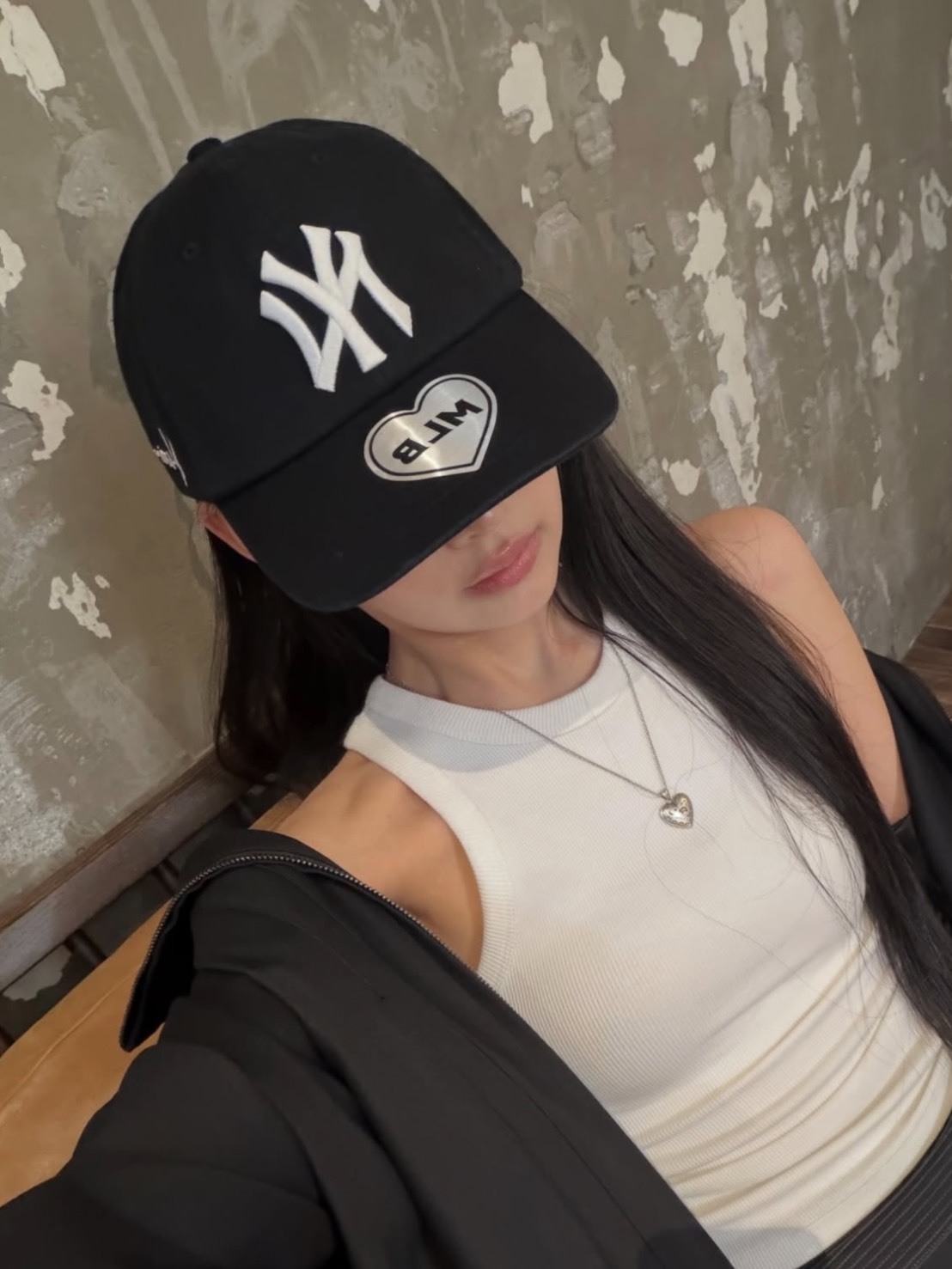 最新發售款 MLB X KARINA 愛心 棒球帽 男女款 贈限量小卡