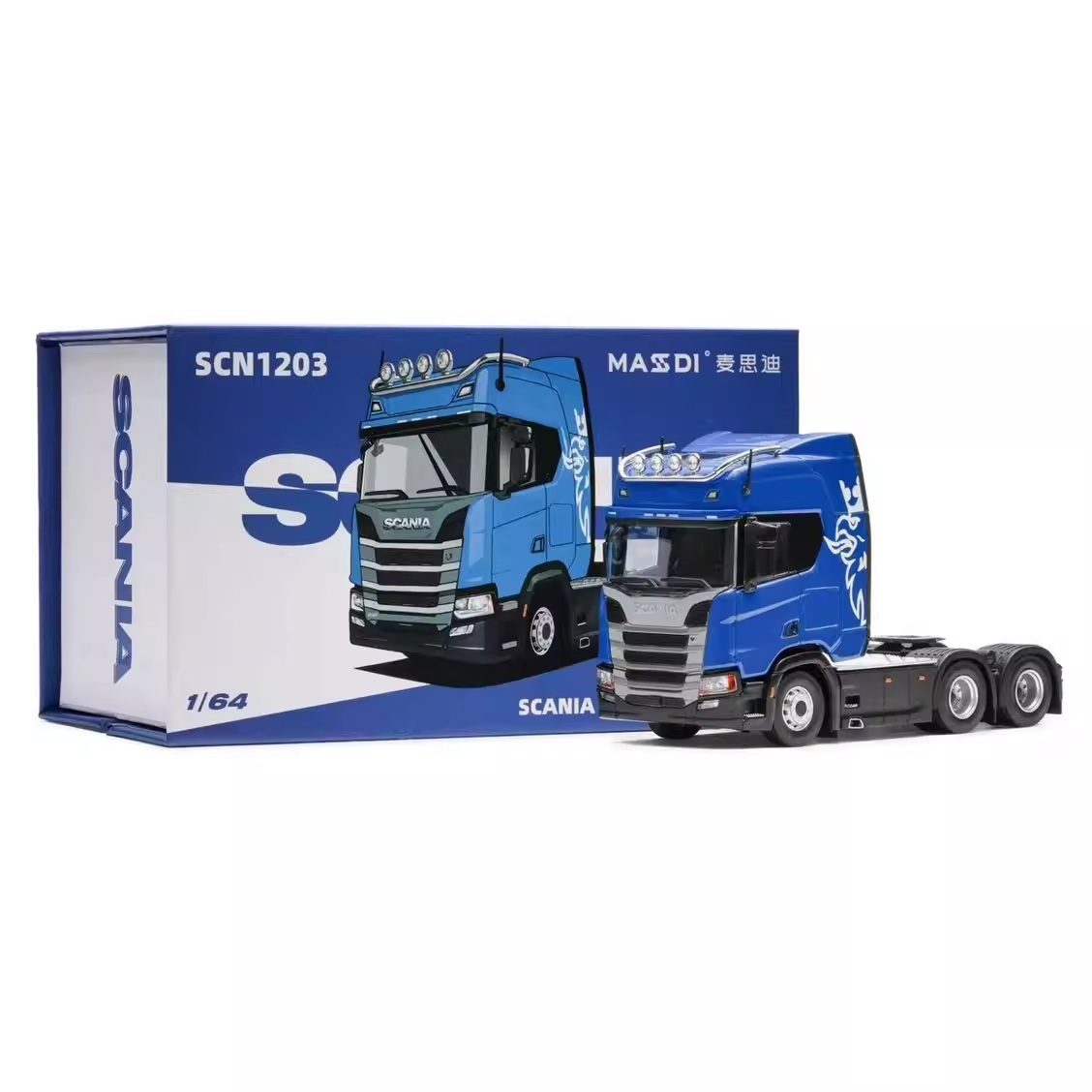 1/64 Massdi Scania R500 Blue (SCN1203)
