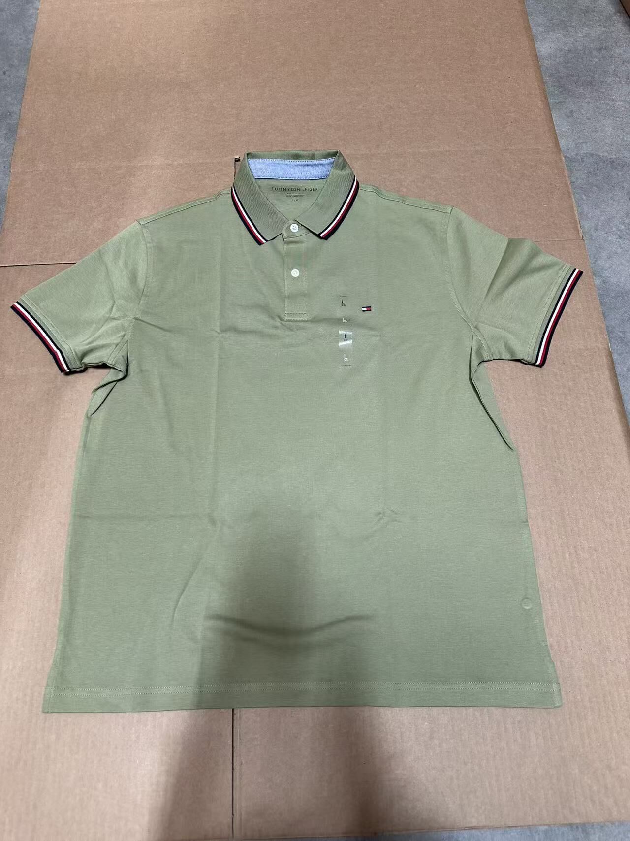 【預購】H040894 Tommy Hilfiger 男裝條紋裝飾 Polo 衫