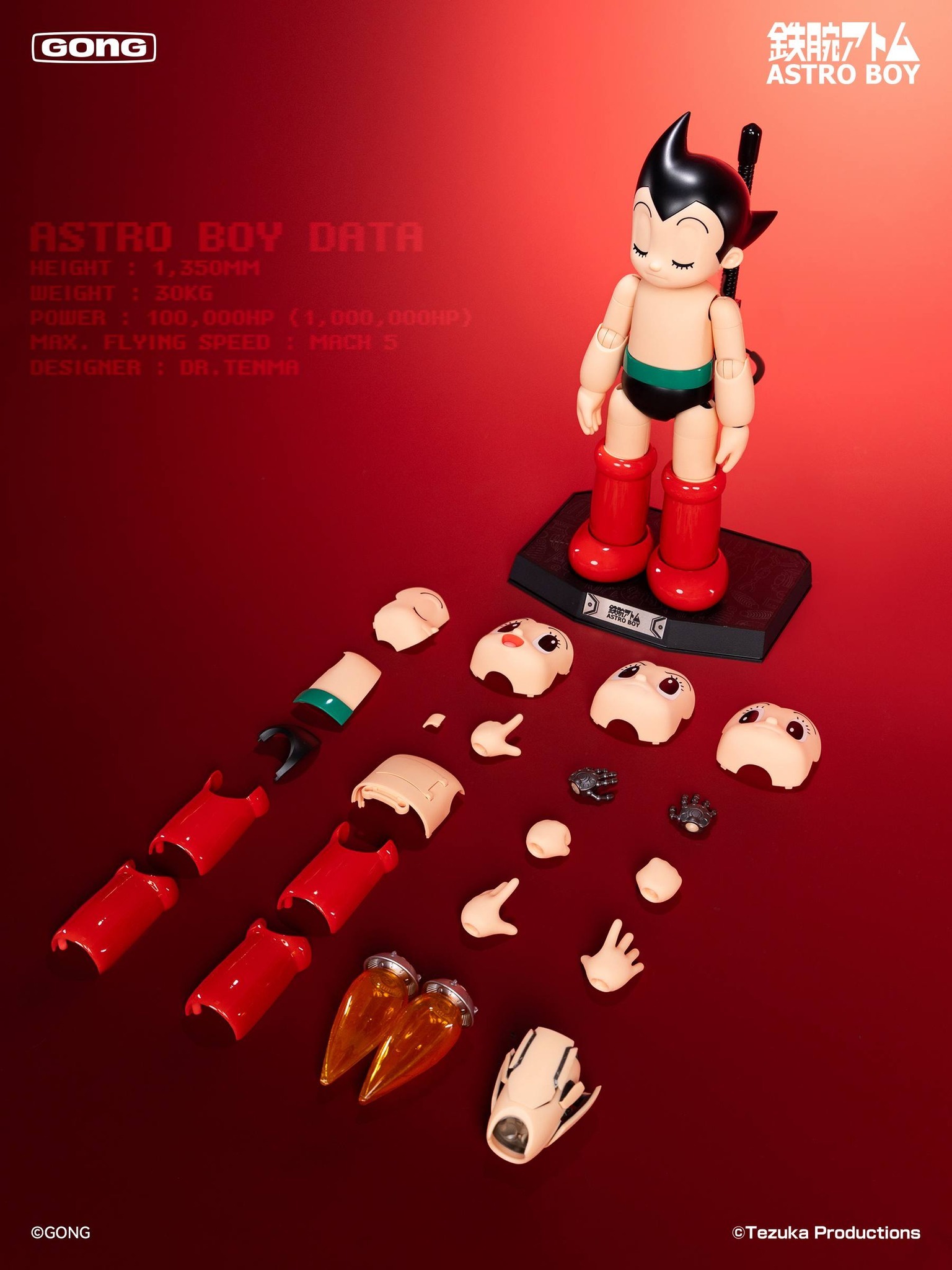 (預訂) 共鳴GONG Astro Boy 鐵臂阿童木 合金成品模型