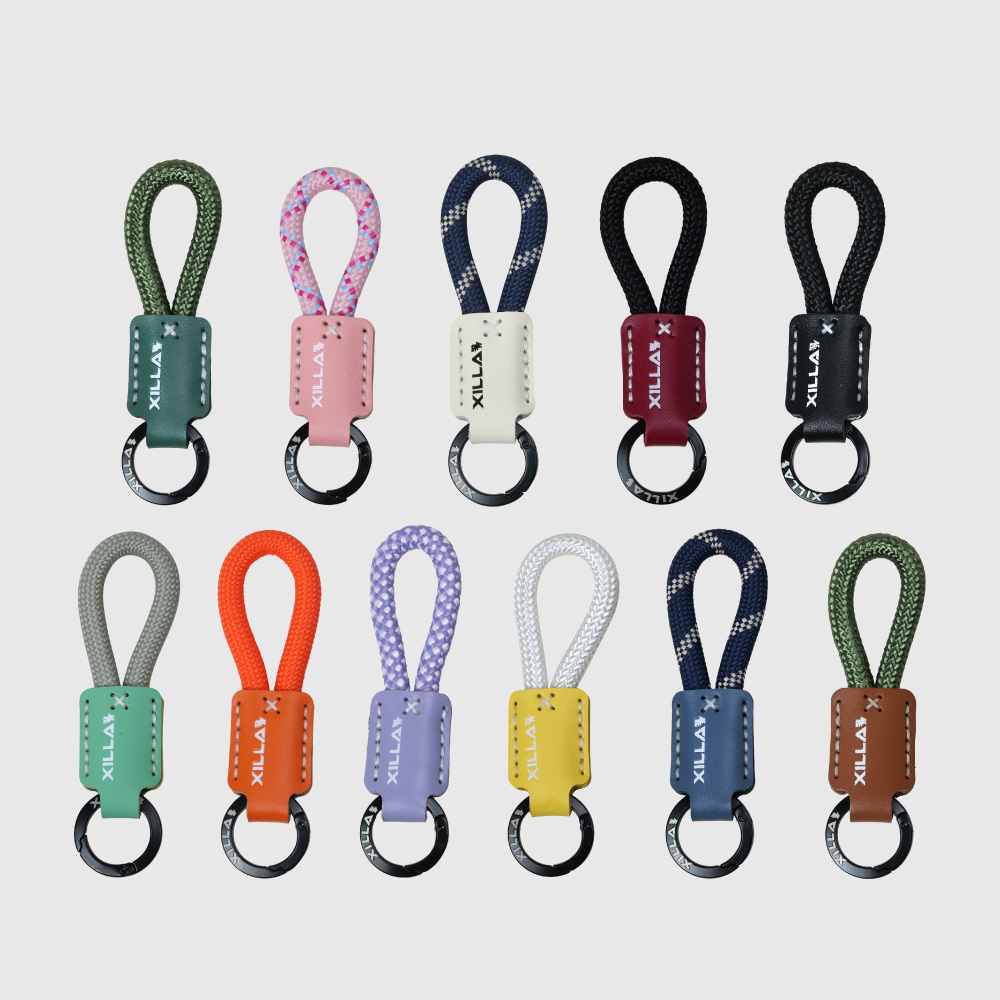 居家小物｜皮革拼接編織掛繩