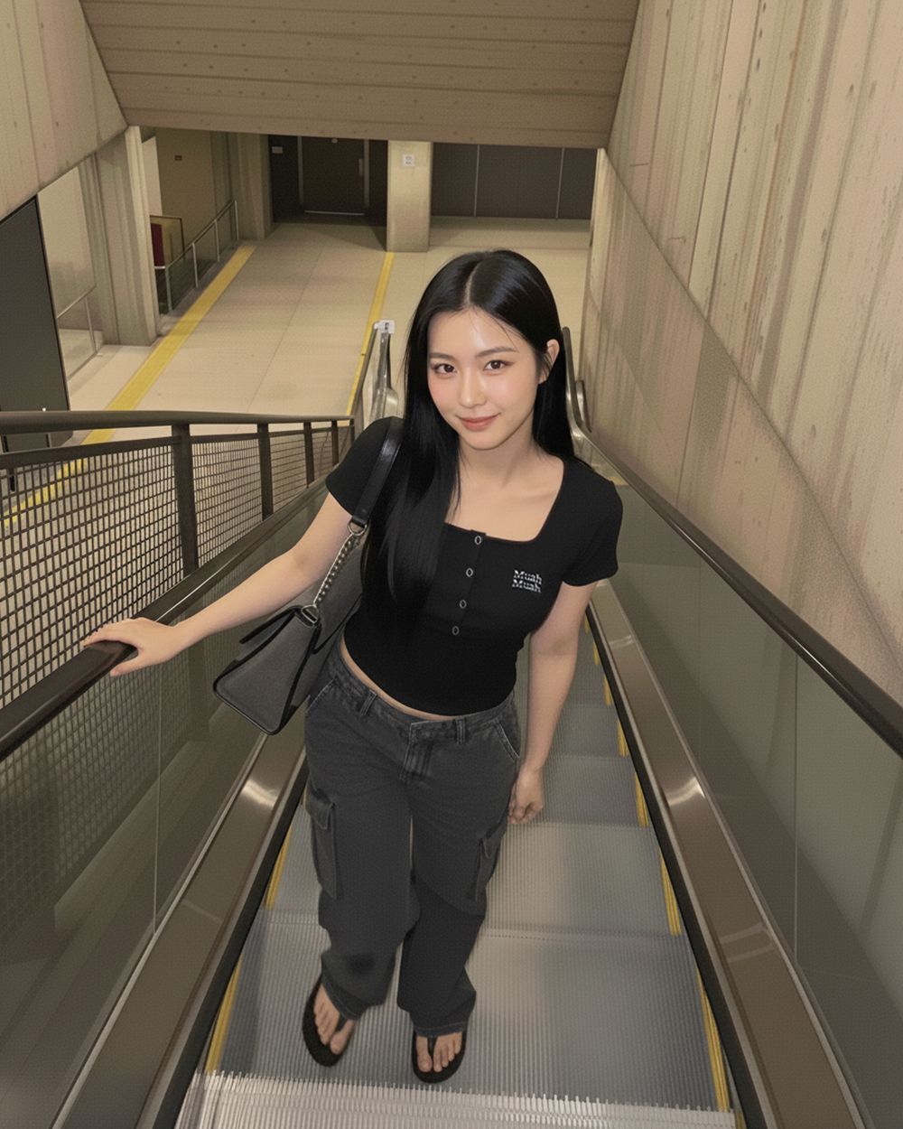 MUAHMUAH 亨利領方領短袖T恤 MUT26022