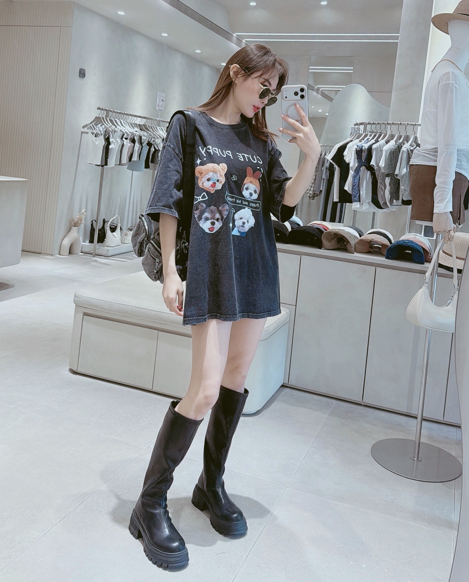 四隻狗狗CUTE PUPPY水洗上衣