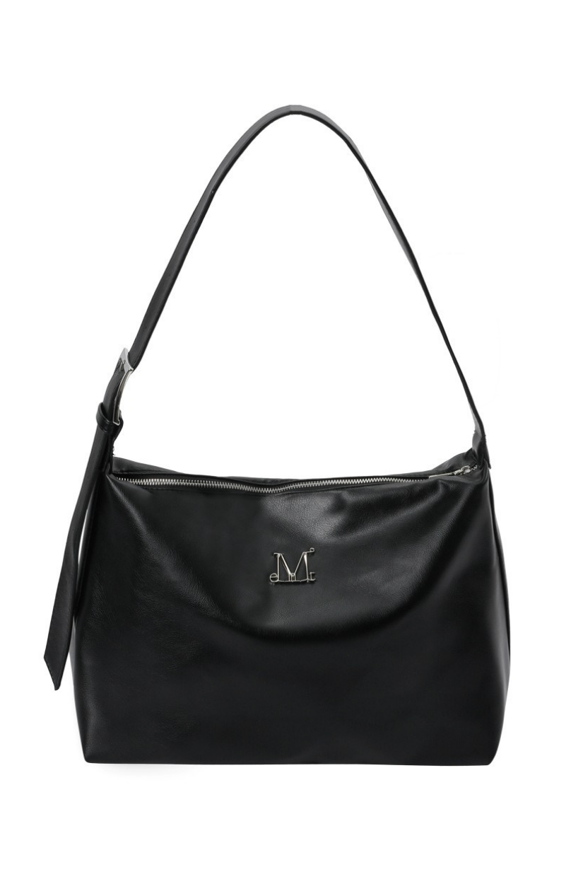 【 4/19收單 】MUCENT BELOIR 金屬 LOGO 皮帶斜背包 韓國