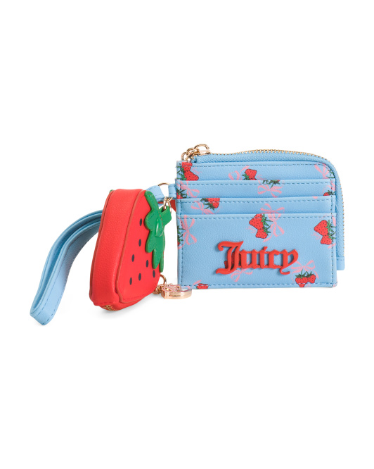 【預購】JUICY COUTURE H040801甜美草莓皮革卡套