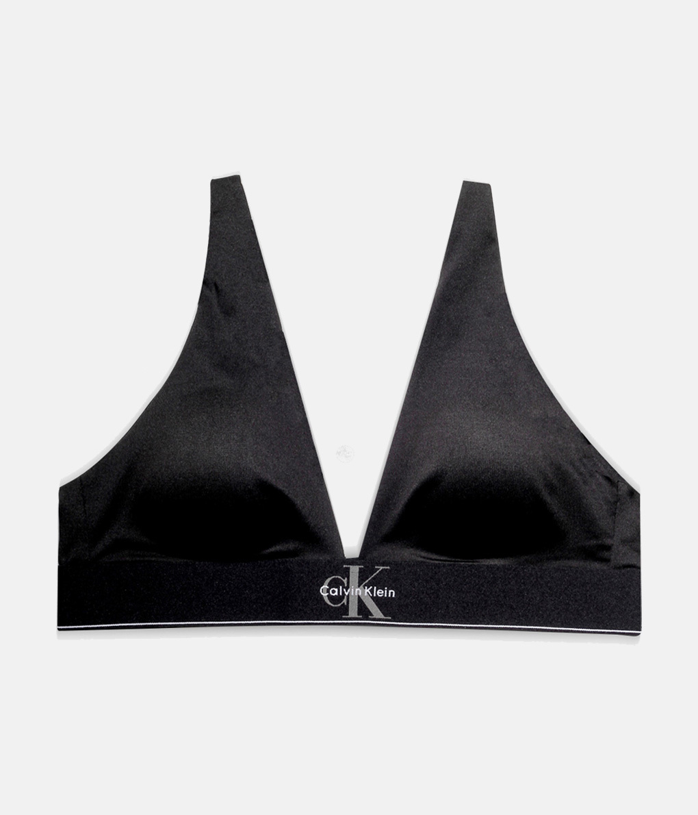 Calvin Klein Graphic Monogram  三角罩杯黑色無鋼圈內衣  (QF8703)