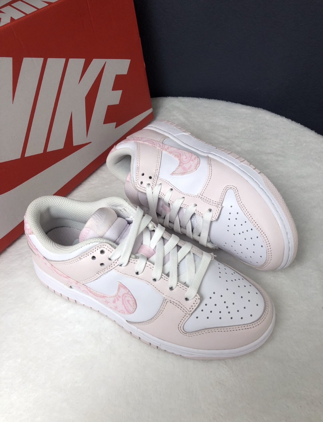 Nike Dunk Low "Pink Paisley" 變形蟲 粉白 櫻花粉 女鞋 FD1449-100