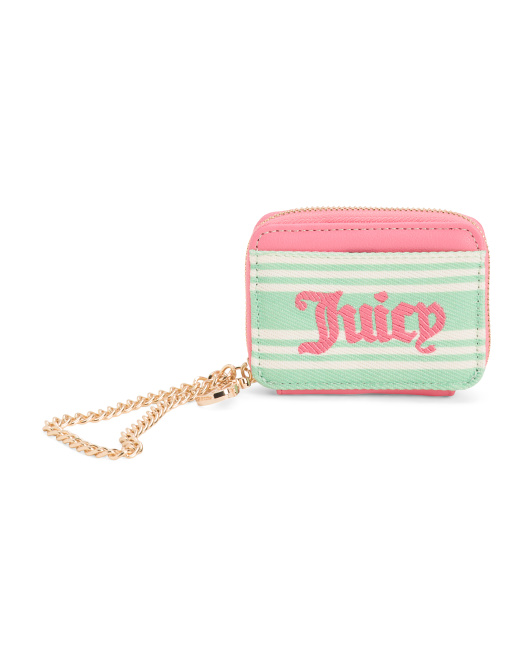 【預購】JUICY COUTURE H040802 條紋系列手挽小包