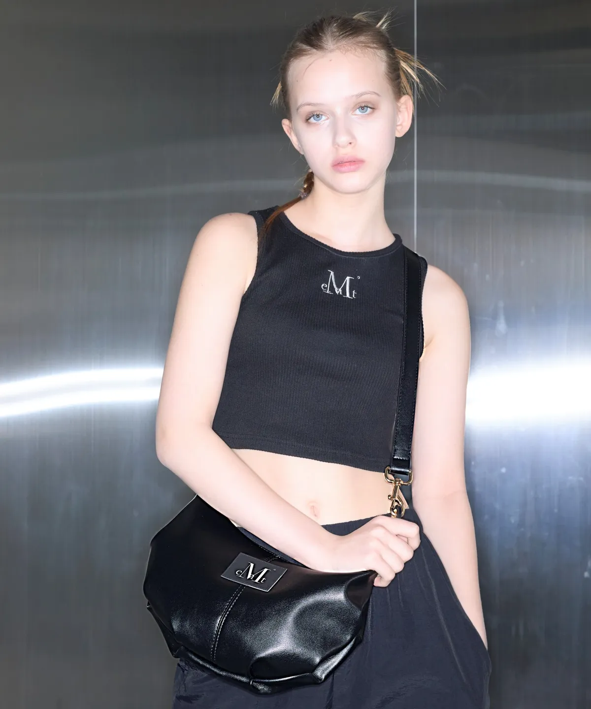 （現貨）韓國 MUCENT 經典Logo餃子包