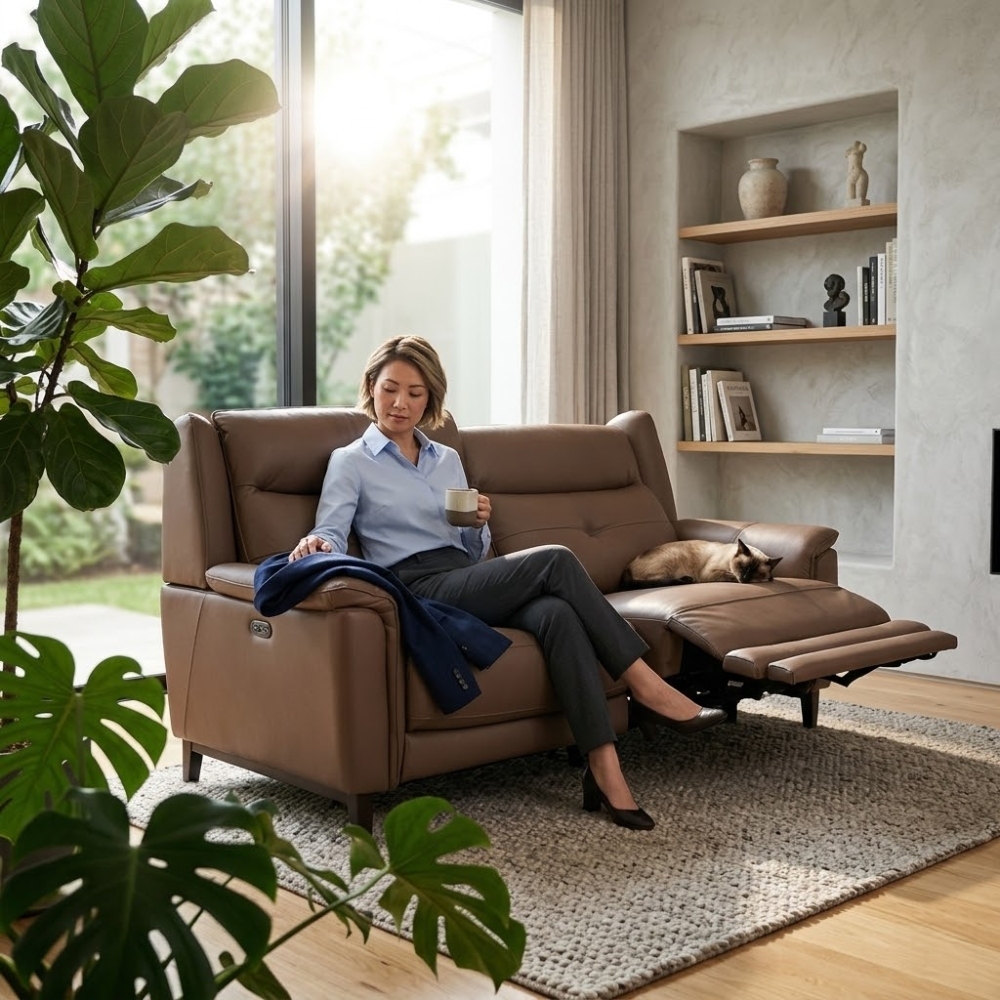 城市家居:馬克系列電動沙發-2.5 人座