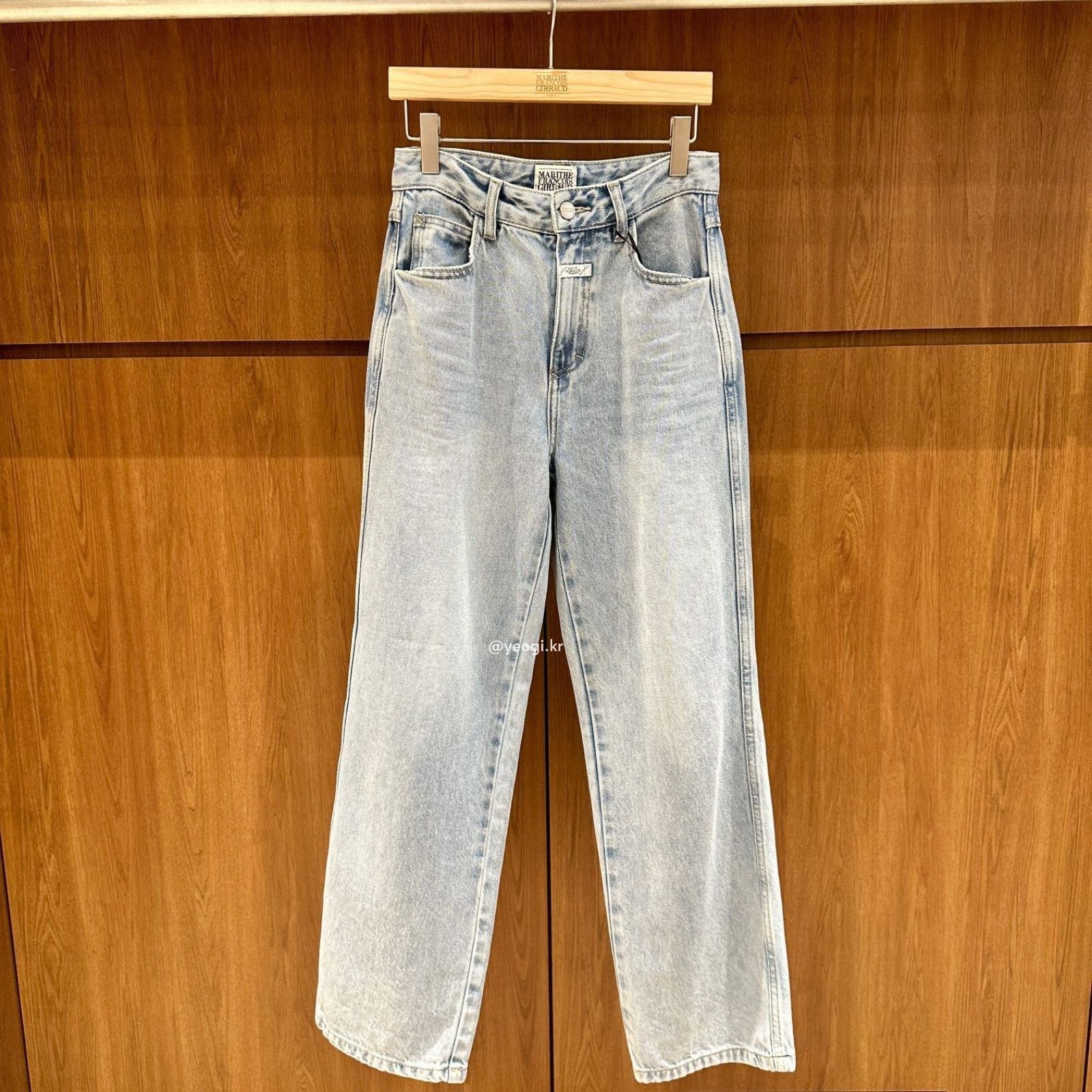 [11/4前入code每件最高可再-$20] MARITHE FRANCOIS GIRBAUD (MFG)｜女裝 W HIGH STRAIGHT DENIM PANTS [3 colors]