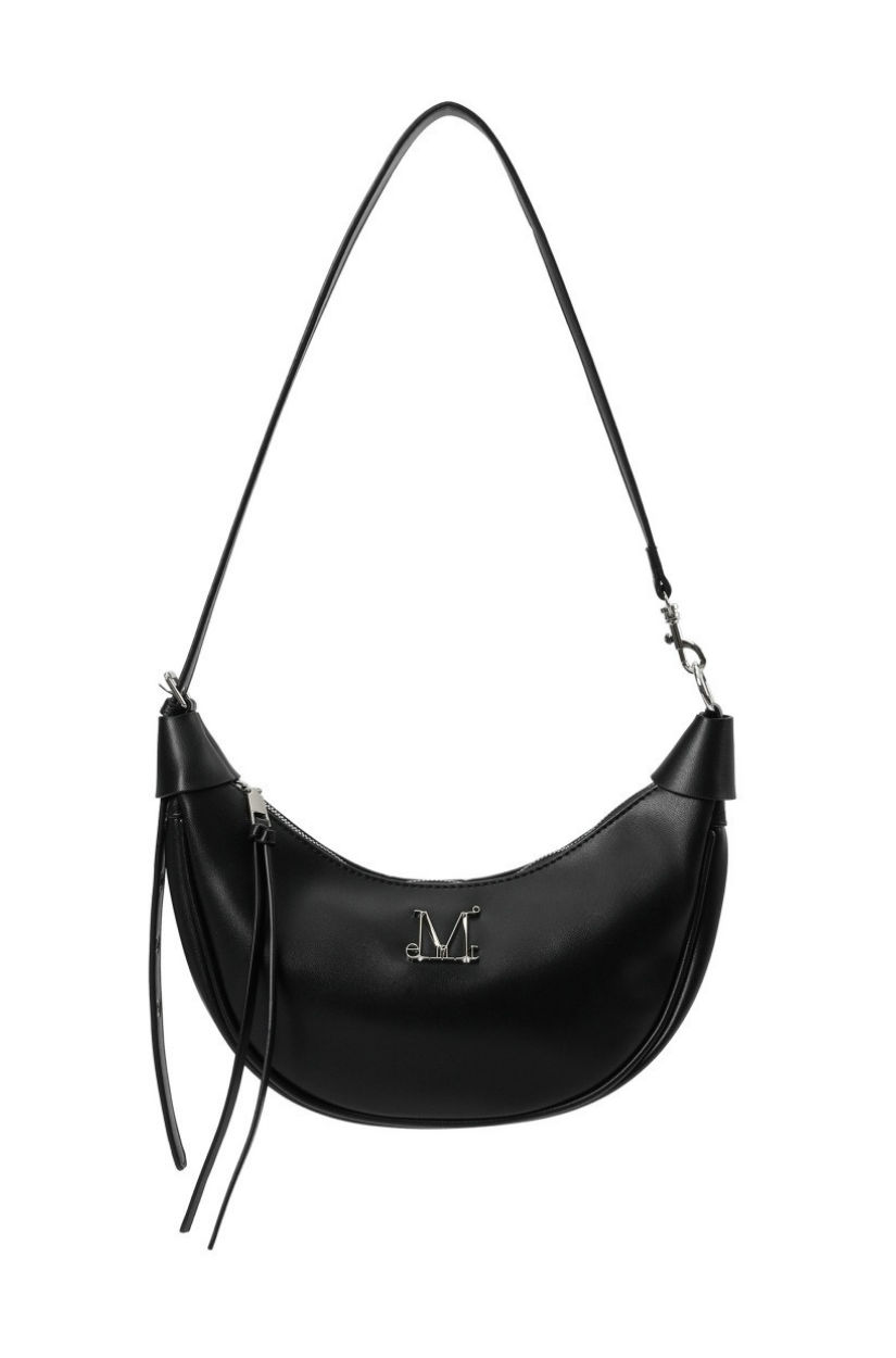 【 4/19收單 】MUCENT MOONBELLA 金屬Logo半月斜背包 韓國