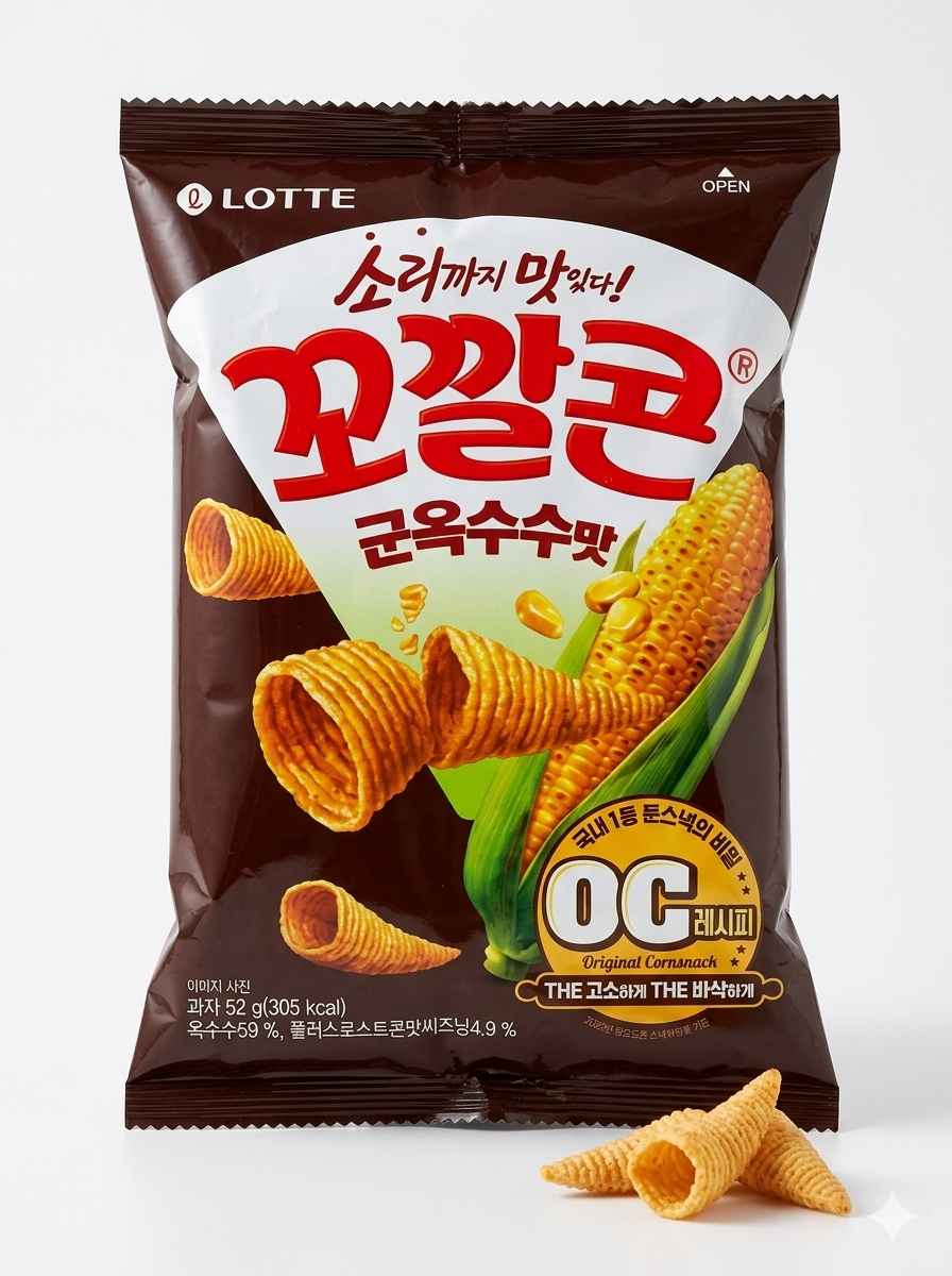 【 4/14收單 】LOTTE 樂天 玉米角餅乾 - 經典烤玉米口味 52g