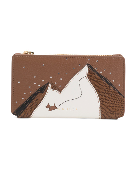 【預購】RADLEY LONDON H040810 山川真皮拉鏈中型銀包