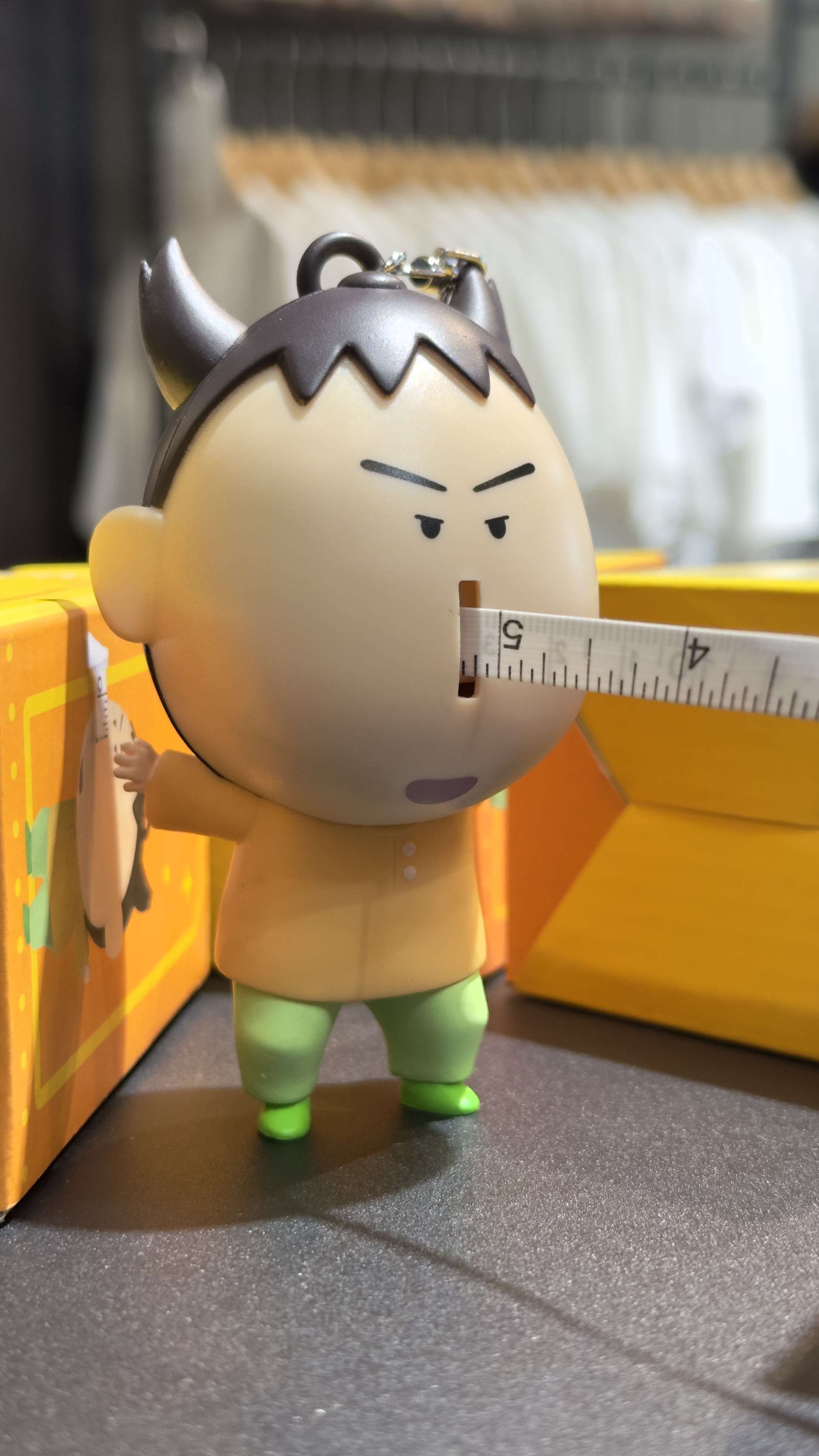 【現貨】韓國 CGV  蠟筆小新 阿呆捲尺吊飾