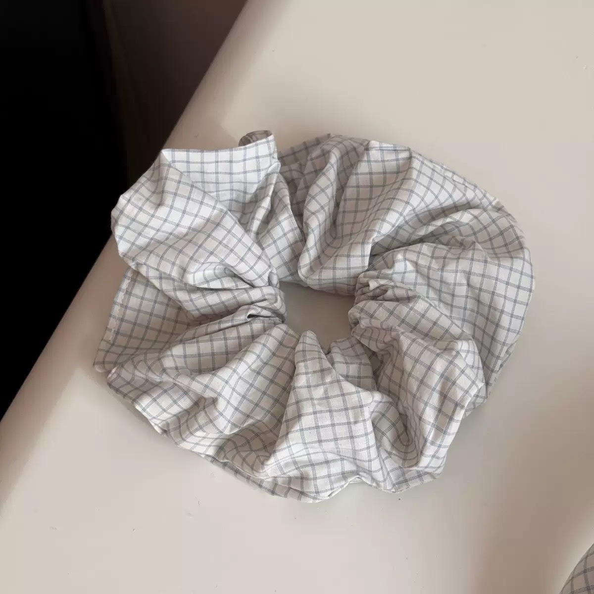 No.9251 文青格紋髮圈