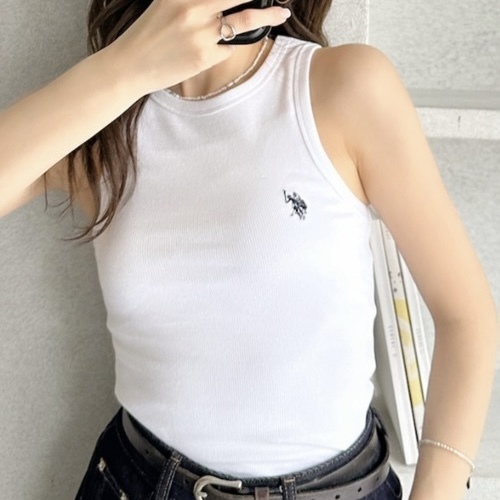 Ada. U.S. POLO ASSN. 削肩 素色 胸前LOGO 無袖背心 女裝 三色 04146150