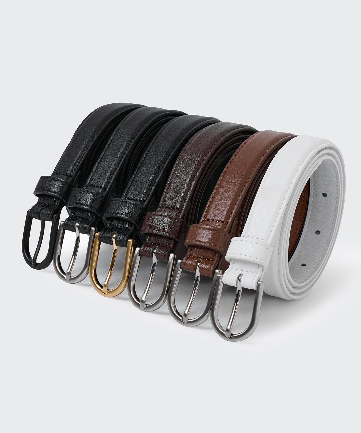 MUSINSA STANDARD WOMAN 仿皮細腰帶 20mm MECBE0Z50