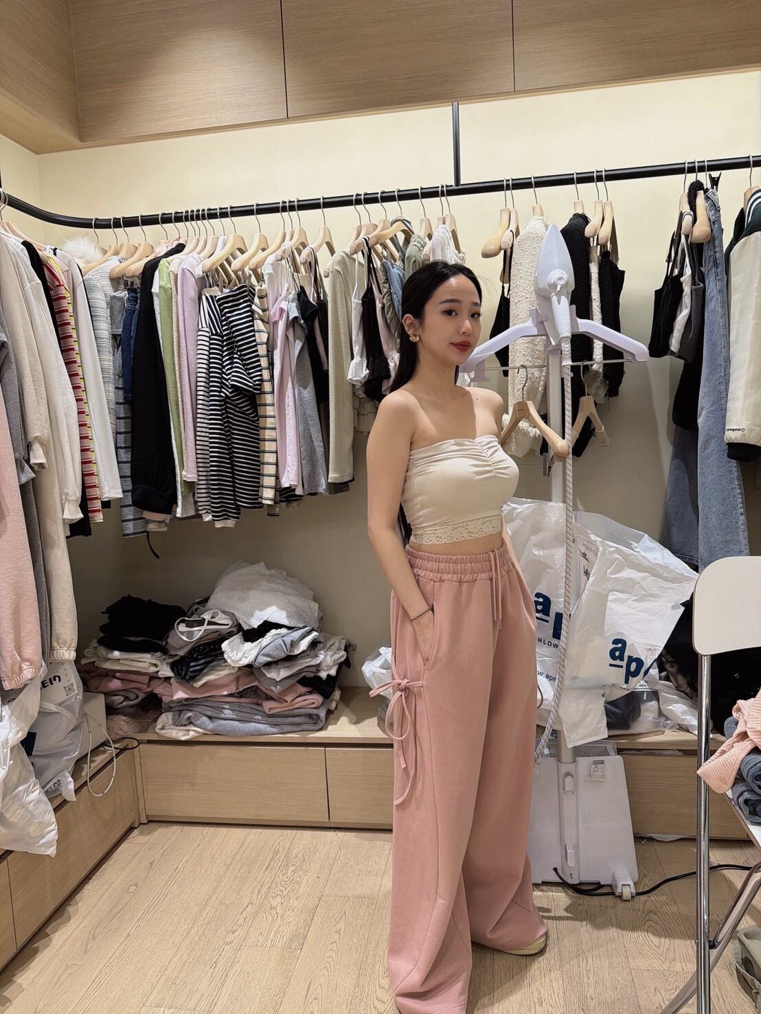 H405年輕十歲傘狀棉褲