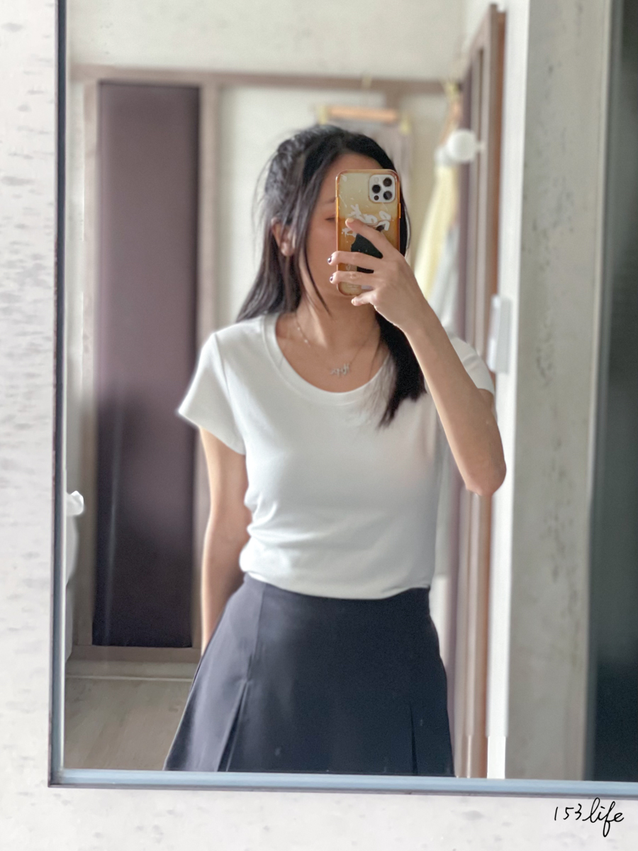 A5𝑙𝑎𝑑𝑦.圓領柔軟修身棉質短袖T恤(3色)