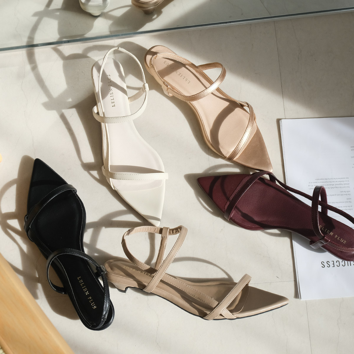 渡假時尚 尖頭綁帶涼鞋 【CX3125】