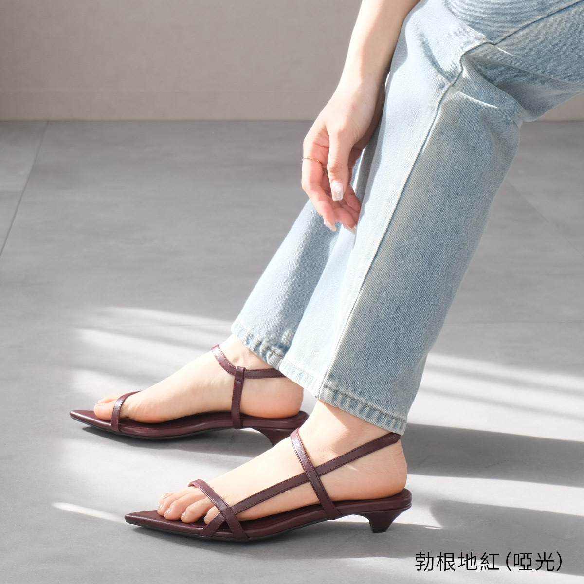 渡假時尚 尖頭綁帶涼鞋 【CX3125】