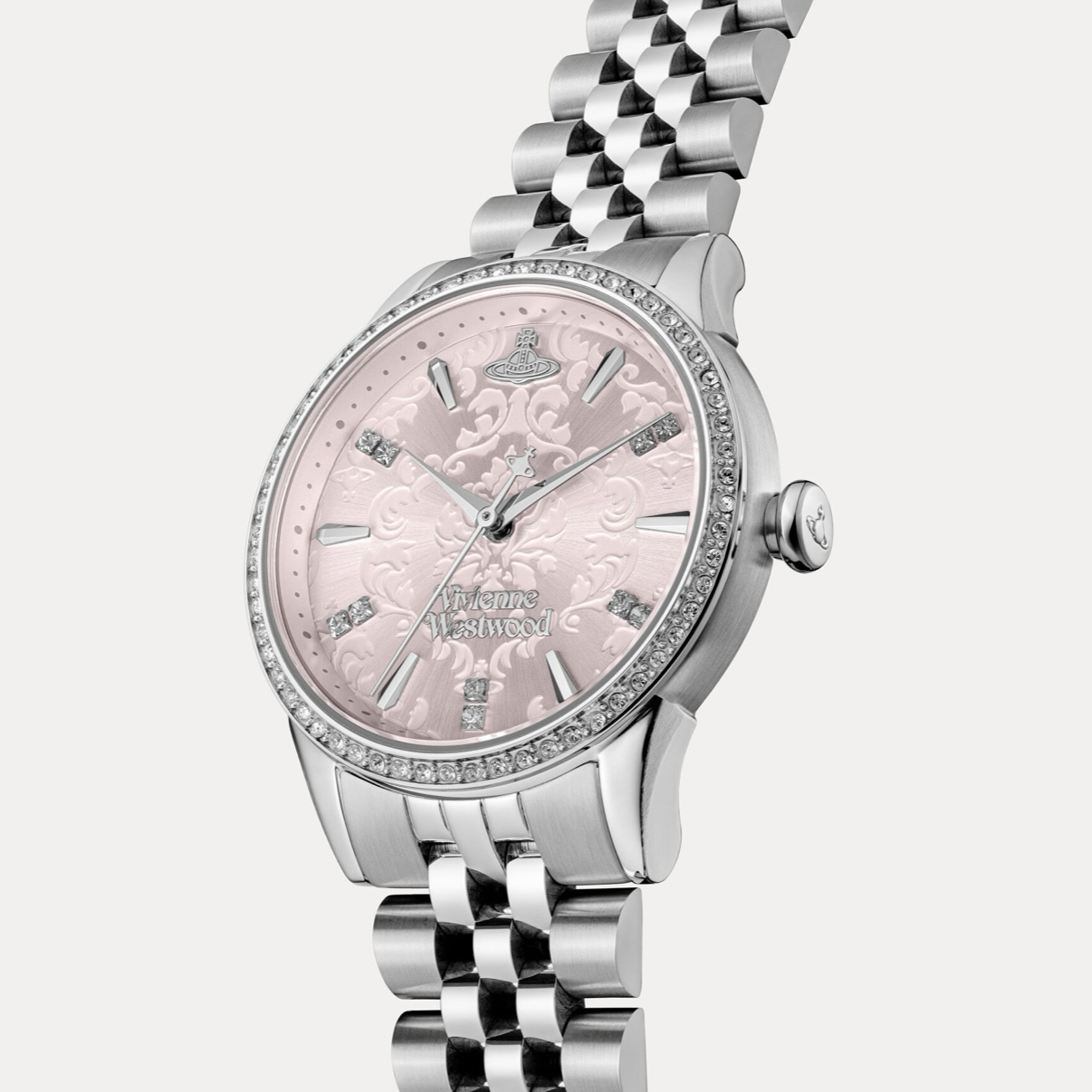 Vivienne Westwood Little Wallace 石英手錶 浮雕 金色 銀色 土星 西太后 薇薇安